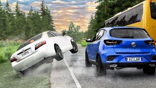 Realistic Rollover Crashes #03 | BeamNG.drive