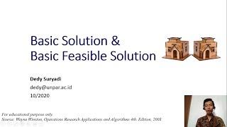 Week4.2 Basic Solution & Basic Feasible Solution (bfs)