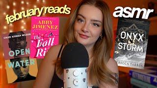 ASMR the 8 books i read in February  monthly reading wrap-up