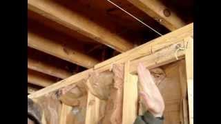 How To Take A Bump or Dip Out Of an Old Floor - use string line, beam