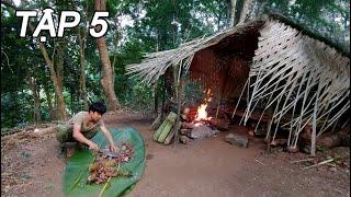 Jungle Survival Challenge | Episode 5 | A Lucky Day - Wild Meat Party - Thanh Trieu vlog