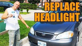 Headlight Replacement • 2008 Toyota Corolla