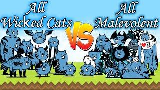 The Battle Cats - All Wicked Cats VS All Malevolent Cats!