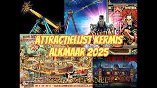 Attractielijst kermis Alkmaar 2025