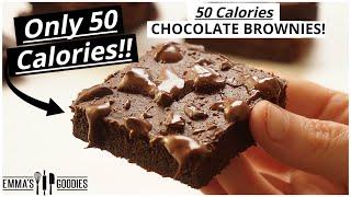 ONLY 50 Calories BROWNIES! 50 Calorie Snack so You Look Like a SNACK! Low Calorie Brownie Recipe