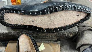 MAKING HANDMADE oxford shoes in finest Eels leather. #shoemaking #leathercraft #leathershoes #making