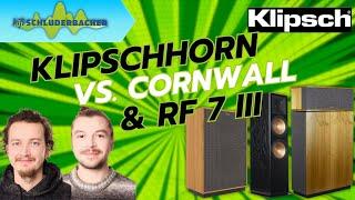 Klipsch Hörvergleich! Klipschorn AK6 vs. Cornwall IV vs. RF 7 III!