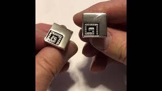 Silver Crystal Maze Cufflinks Men's Fashion Cuff Links #giftsfordad #cufflinks #mensfashion #cuffs