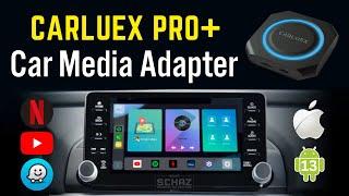 New CARLUEX PRO+ CarPlay AI Box  - Android 13   UNBOXING REVIEW