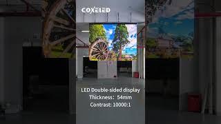 Innovative visual experience all the LED double-sided screen Double-sided display double influence