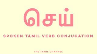 Spoken Tamil Grammar - Verb Conjugation - செய் (do/make)