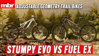 Adjustable Geometry Trail Bikes Review: Trek Fuel EX Vs Specialized Stumpjumper Evo | MBR