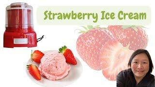 Strawberry Ice Cream with CUISINART ice cream maker review ICE-21 R