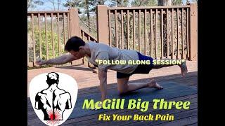 McGill Big 3 Follow Along Session (Fix Your Back Pain!)