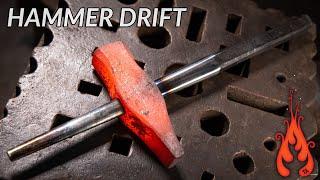 Blacksmithing - Forging a Hammer Drift (for factory made handles)