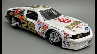 1987 Ford Thunderbird NASCAR Davey Allison 1/24 Scale Model Kit Build How To Assemble Decal Paint