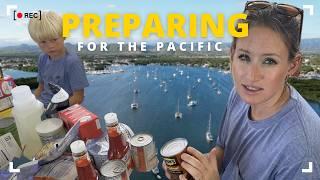 PREPARING to CROSS THE PACIFIC on a SAILBOAT - Installing our DOWNWIND SAIL & Rainman watermaker FIX