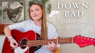 Taylor Swift Down Bad Guitar Play Along (Clean Version) // The Tortured Poets Department