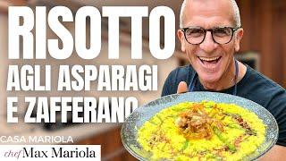 RISOTTO agli ASPARAGI e ZAFFERANO (di una CREMOSITÀ Pazzesca!!!) Ricetta di Chef Max Mariola