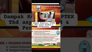 Dampak Kemajuan Iptek Terhadap Aspek Sosial Budaya dan Pendidikan #bungniko #shorts