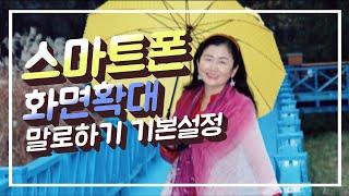 스마트폰 기본설정 꿀팁 - 음성기능, 디바이스관리, 화면확대기능