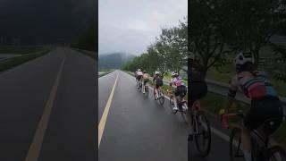 고령쪽 90km라이딩 45km쯤에서 우중라이딩 