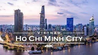 Ho-Chi-Minh-City (Saigon), Vietnam   - by drone [4K] remastered