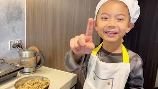 Bake with Ethan - Chocolate Chip Cookies (kids baking) | Ethan Explores