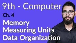 9th Class Computer - Ch 4 - Memory Measuring Units - Matric Part 1 Computer