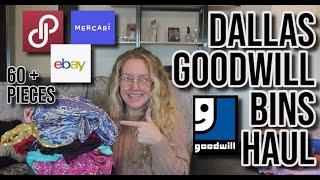 Dallas Goodwill Outlet Bins Thrift Haul To Resell On Poshmark Ebay Mercari For A Profit! 60+ Pieces