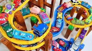 Disney Pixar Cars tomica toys 個性豊かなカーズのミニカーを使ってトミカシステムの坂を走らせますよ〜