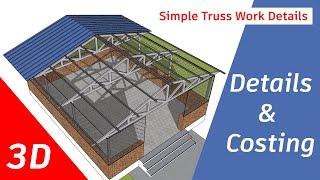 Simple Roofing Shed Work - Truss Work - Metal Roofing