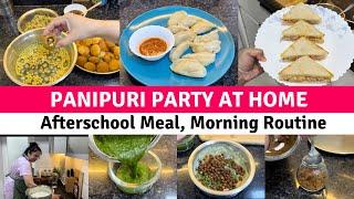 मार्केट से बढ़िया पानीपुरी घर पे | Afterschool Meal Recipes, New Morning Routine, Sandwich, momos