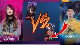 ការប្រគួតមិត្តភាពរវាង VANNDA Vs VIVIAN  | Mobile Legend Khmer | VannDa |