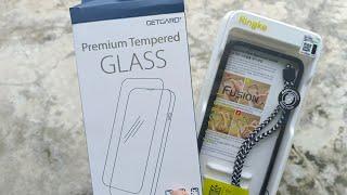 Acc Ringke dan Tempered glass GETGARD di Samsung Galaxy A54 5G