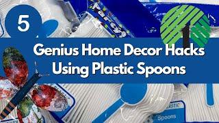 5 Genius Home Decor Hacks With Plastic Spoons!  Beautiful Home Decor