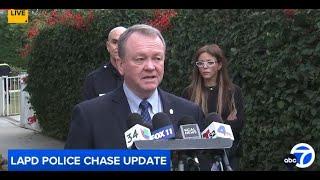 LAPD Chief Jim McDonnell provides details on police chase, shooting in West Adams