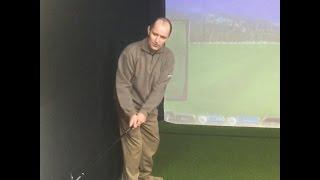 Wall drill to fix a flat or inside backswing