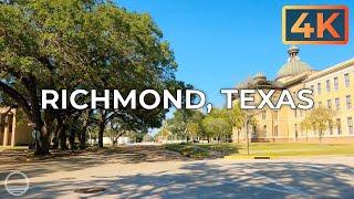 Richmond, Texas, USA an UltraHD 4K Real Time Driving Tour.