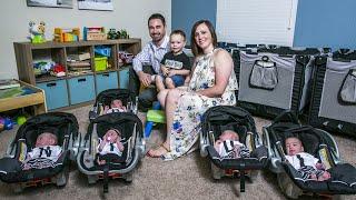 After A Long Stay In The NICU, Meet The Hodges Quintuplets!