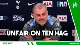 Ten Hag has done A GREAT JOB | Ange Postecoglou | Man Utd v Tottenham