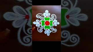 Unique and cute rangoli kolam designs #shorts #trending #easyrangoli #rangoli