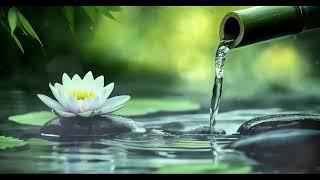 Bamboo Water Fountain + Healing Piano Music - Relaxing Music, Sleep Music, Spa Music, Meditation