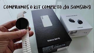 Galaxy S24 FE + Watch7 + Buds FE: Compramos o kit completo!