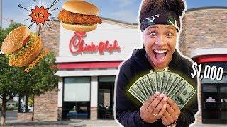 Paying Chick Fil A Workers $1000 if They SPELL My Name And End Beef w/ POPEYES* Give away WINNERS