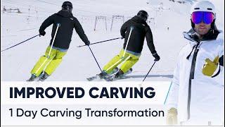 1 DAY CARVING TRANSFORMATION | 2 Drills to improve your Ski:IQ™ with Tom Waddington