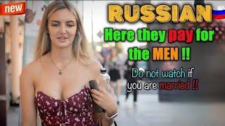 RUSSIA MOSCOW STREET WALK WITH BEAUTIFUL LADIES