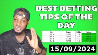 BEST Football Predictions for Today (15/09) | Expert Betting Tips & Value Bets