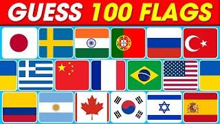 Challenge Quiz: Can You Guess the 100 Flags Correctly? | Winquiz