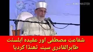 SHAFAAT E MUSTAFA BAYAN SPEECH TAQREER DR. MUHAMMAD TAHIR UL QADRI.